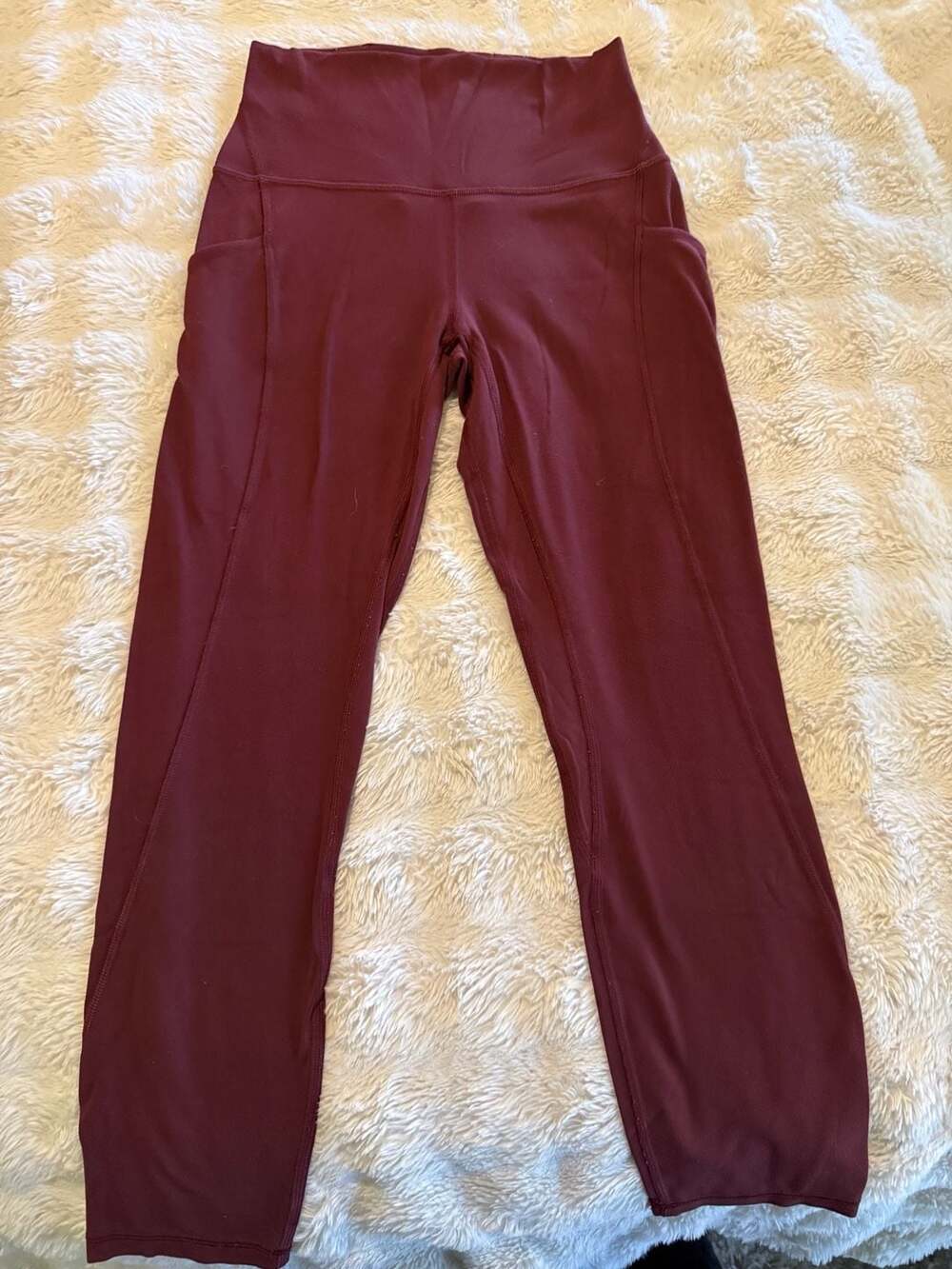 Lululemon Align High-Rise Pant Size 4 Pockets Red Merlot
